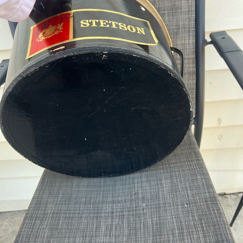 Stetson Black Hat Box (antique)